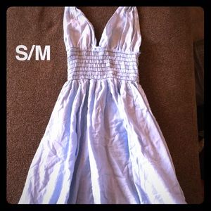 Halter blue dress from Urban Outfitters